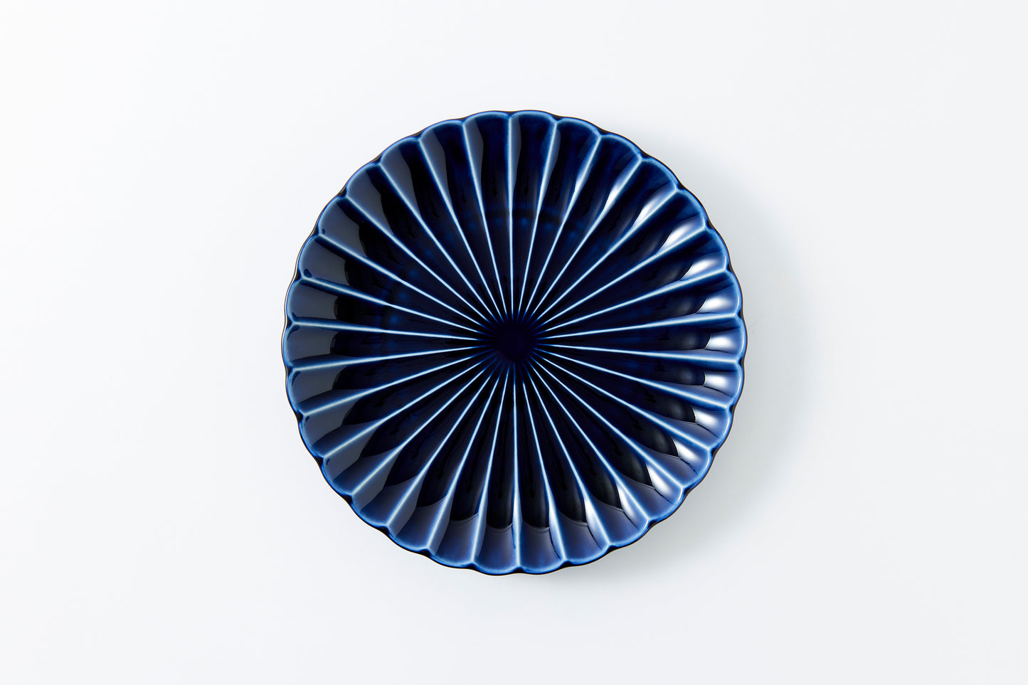 11-inch Plate Eggplant Navy Blue