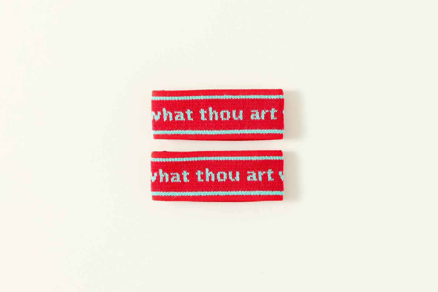 ankle bands / what thou art we know not.