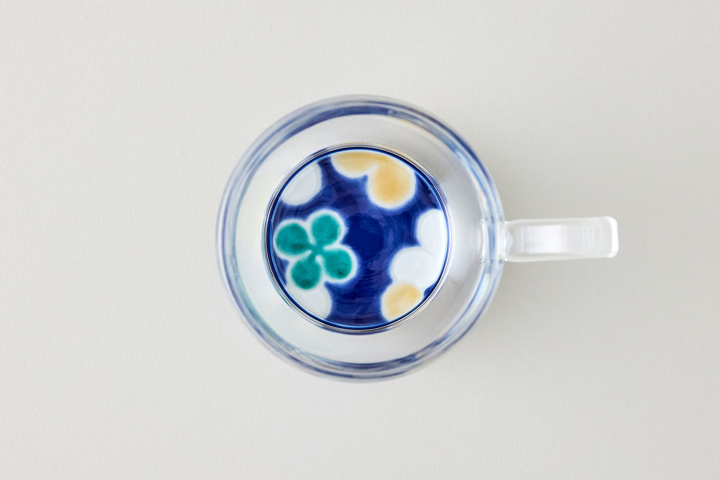 Barrel Mug-  Clover Blue