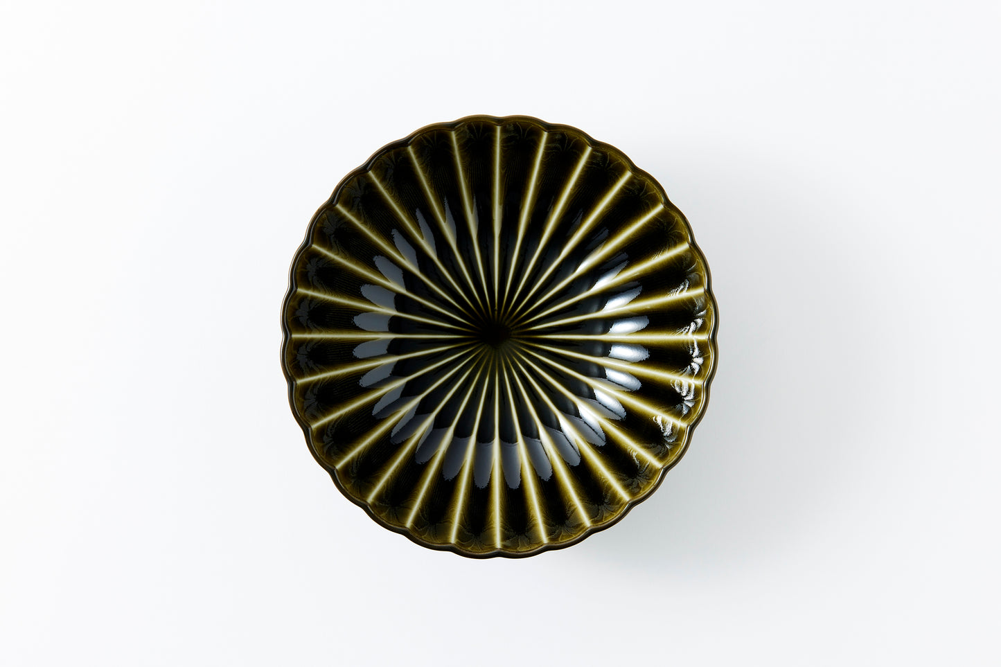 Deep Round Bowl Rikyu Green Large