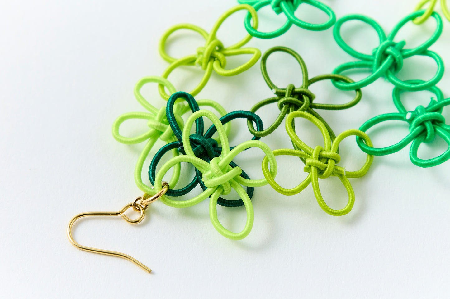 Flower Garden | Hook Pierced Earrings - Forest Breeze