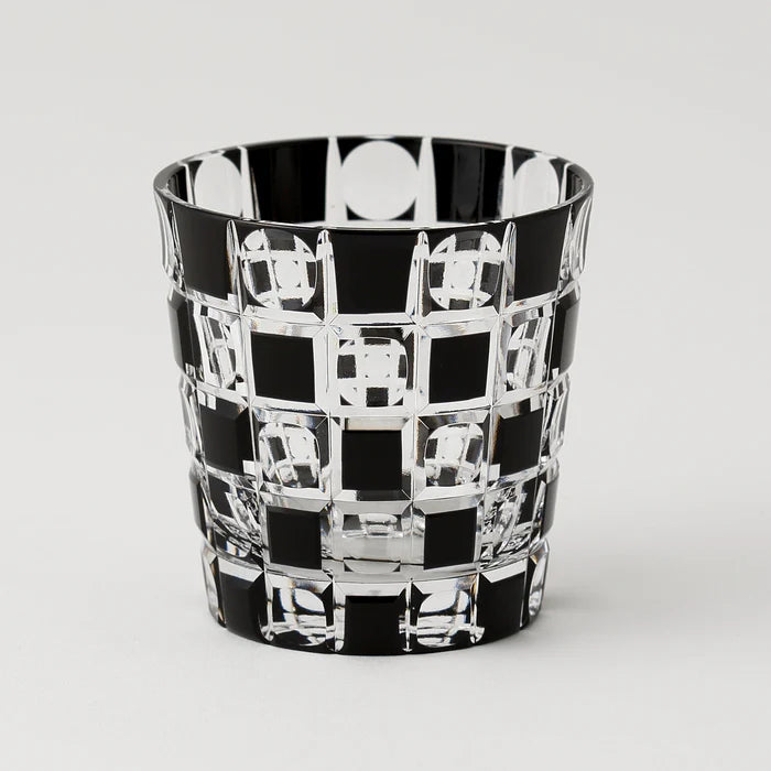 Edokiriko – Tamaichimatsu "玉市松" Old Fashioned Mini Glass