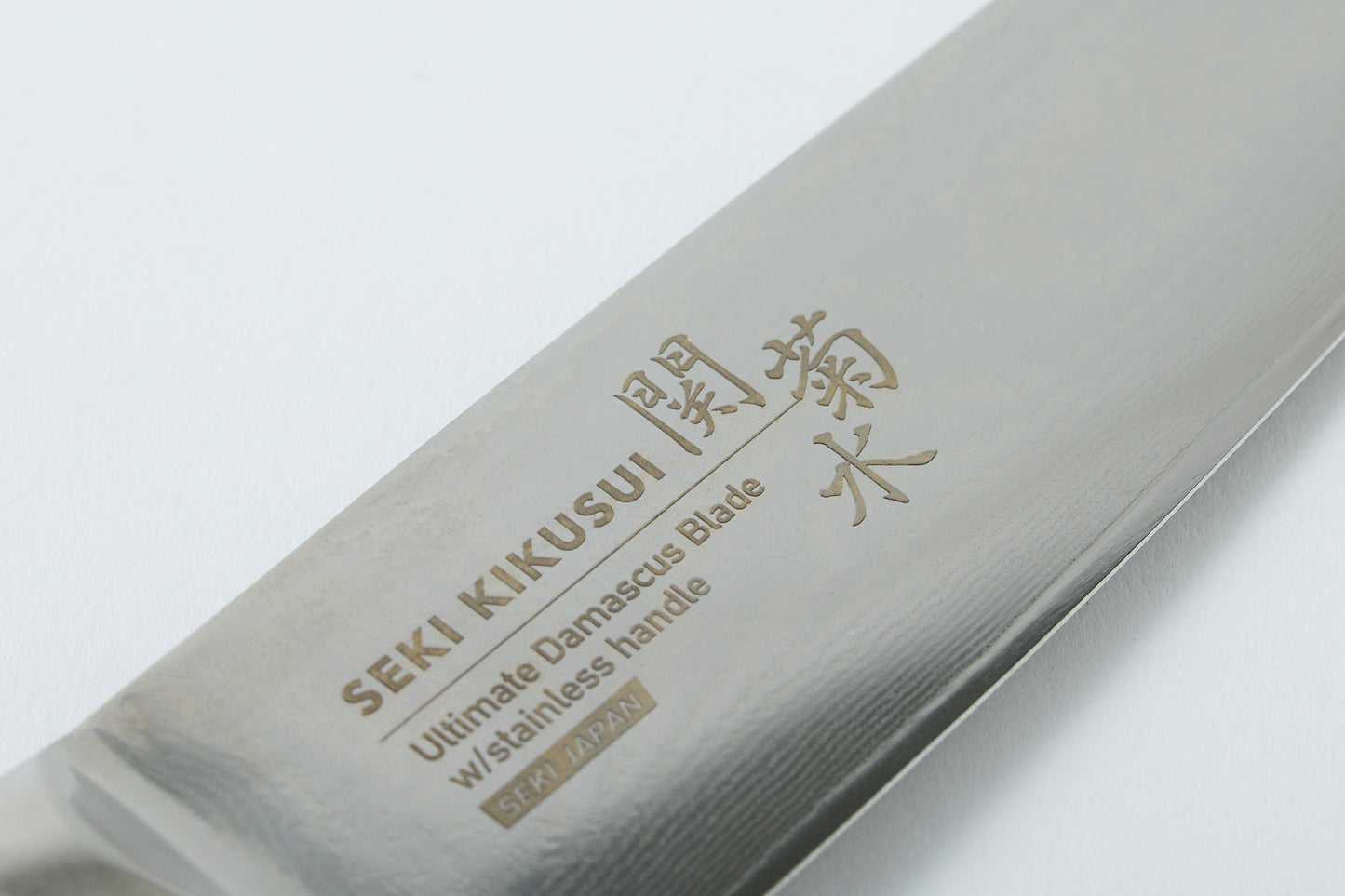33-Layer Damascus Santoku Knife with Stainless Steel Handle