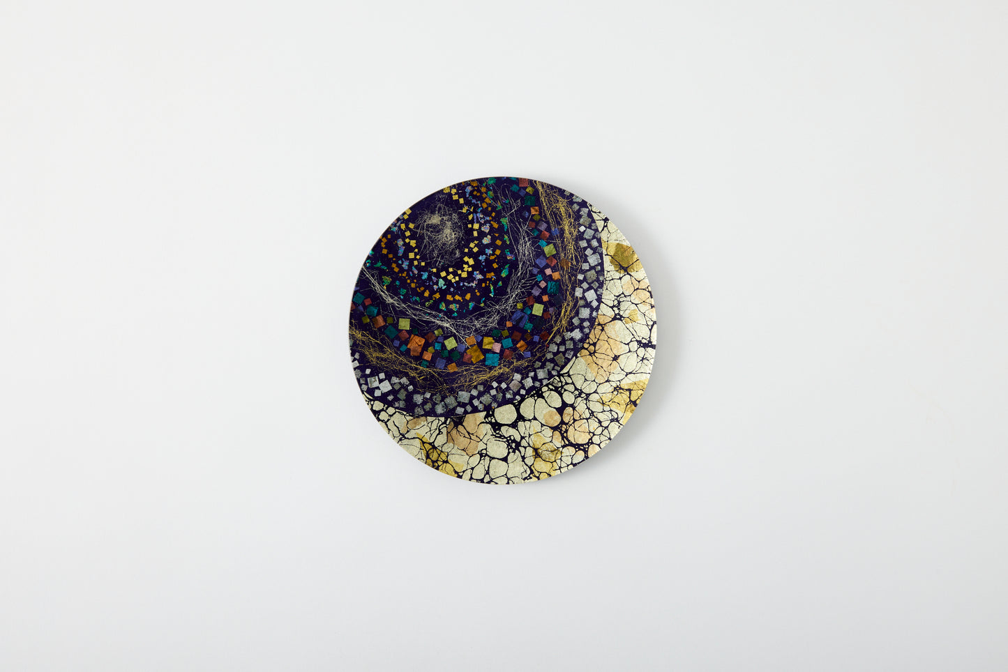 Hatsuzuru no Tsuki "初弦の月" – Round Plate – Purple