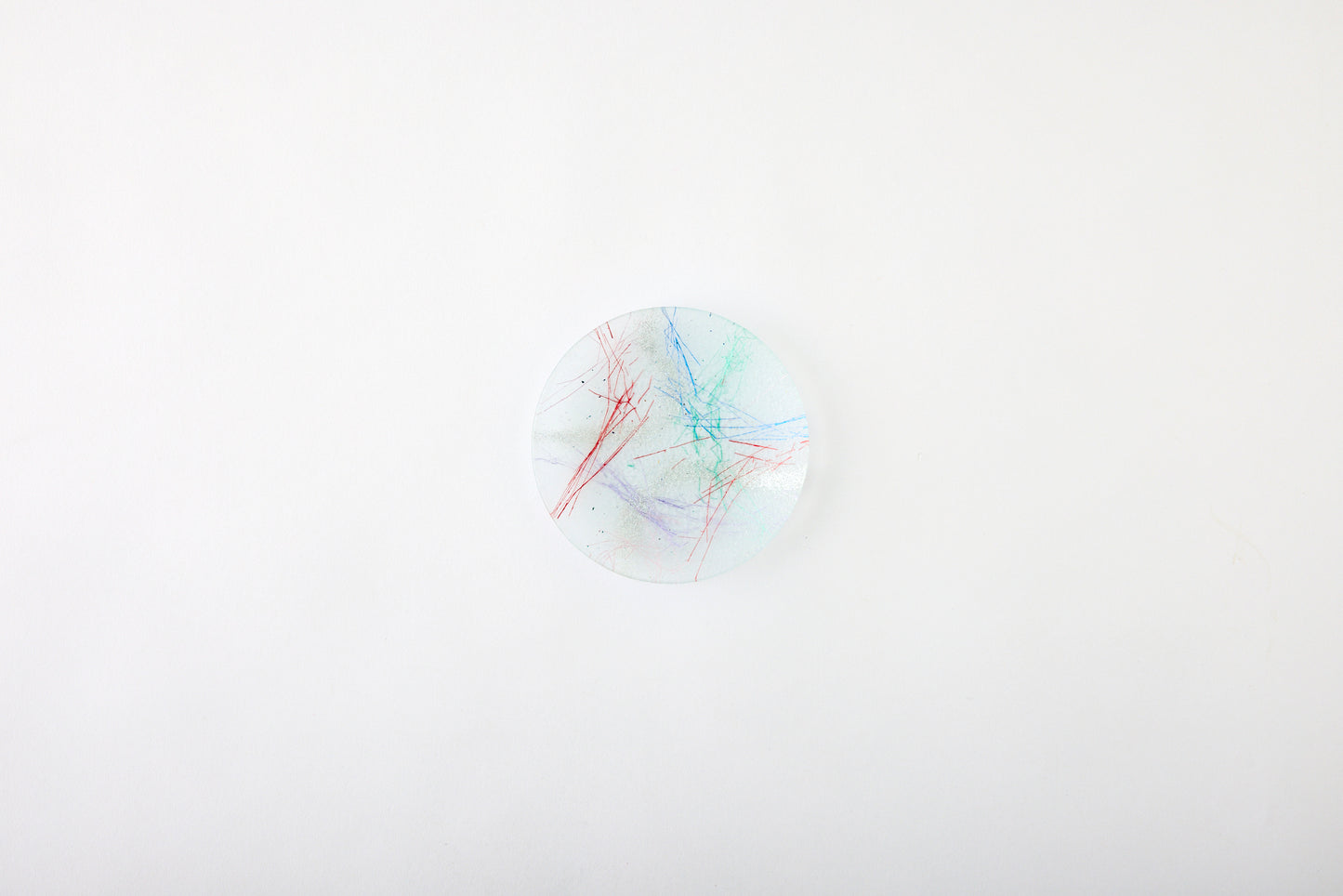 Kirihaku Glass – Nanairo Translucent Round Plate