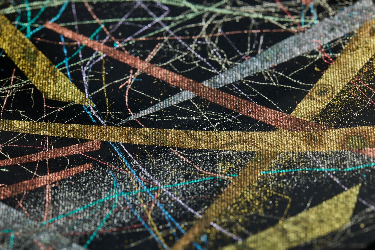 Kirihaku Glass – Black with Kawari Yakihaku – Round Plate