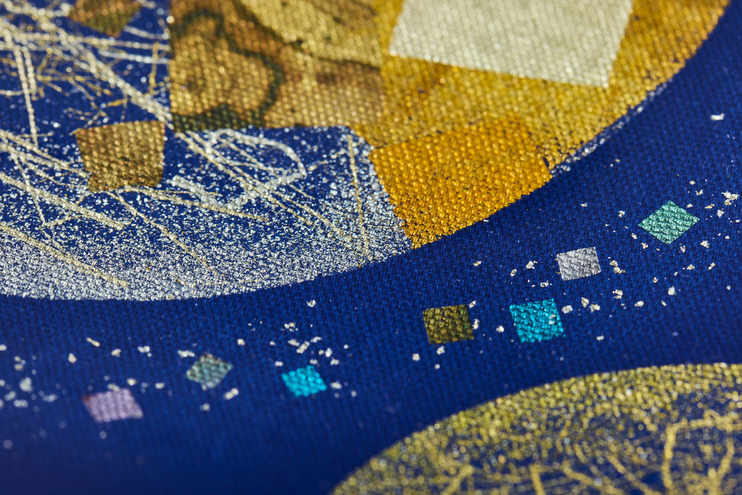 Twin Moons "双子月"– Blue with Yakihaku & Kirihaku Plate