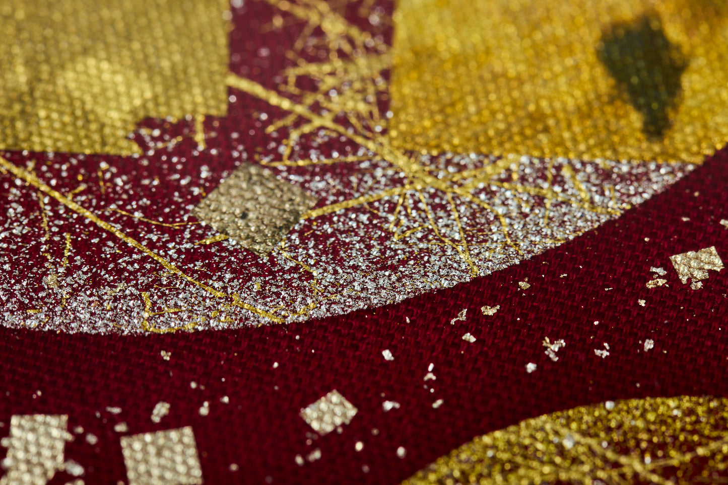 Twin Moons "双子月"– Red with Yakihaku & Kirihaku Plate