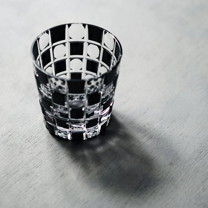 Edokiriko – Tamaichimatsu "玉市松" Old Fashioned Mini Glass