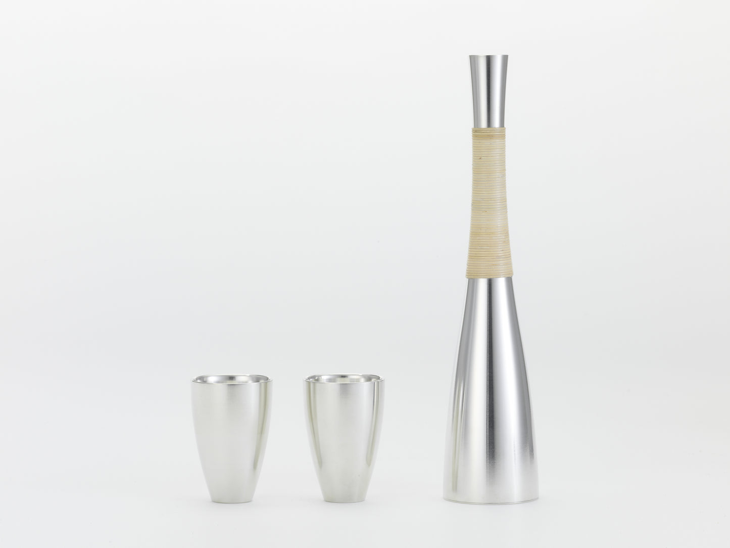 gekka Tin Sake Bottle Set (For Warmed Sake)