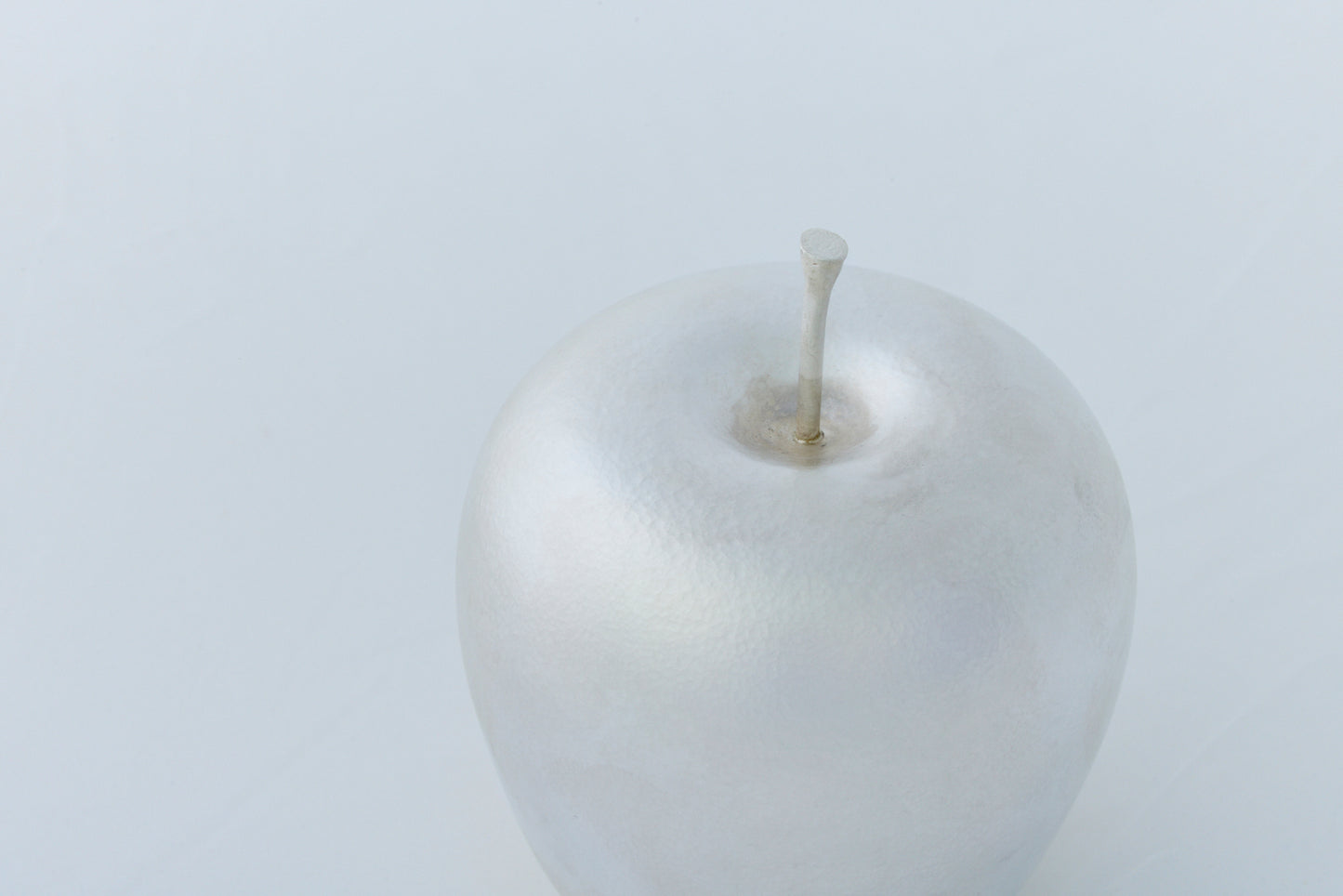 Pure Silver Apple Roly-Poly Ornament