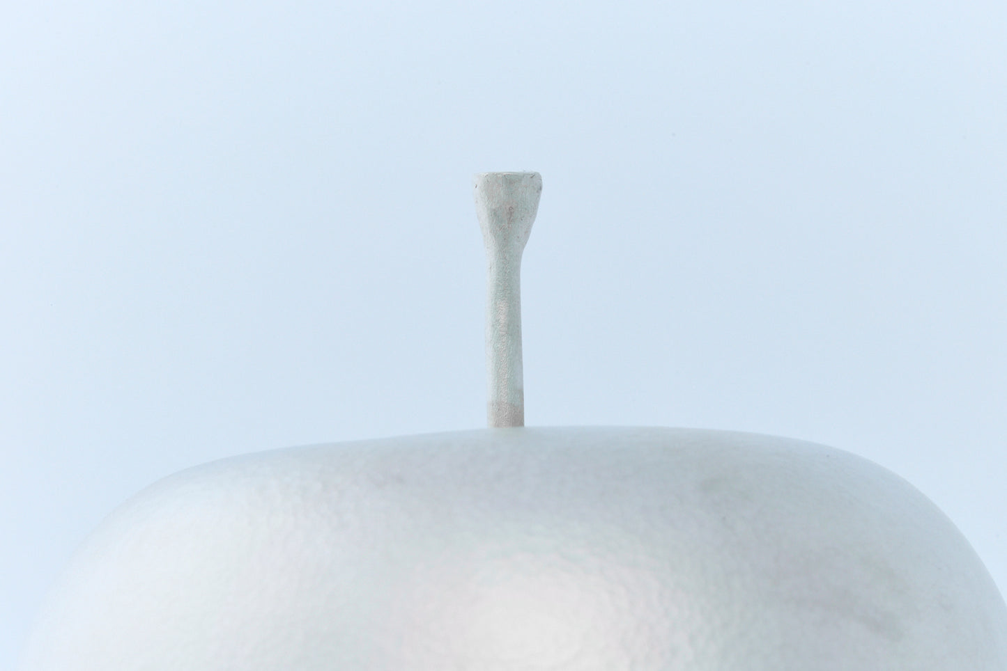 Pure Silver Apple Roly-Poly Ornament