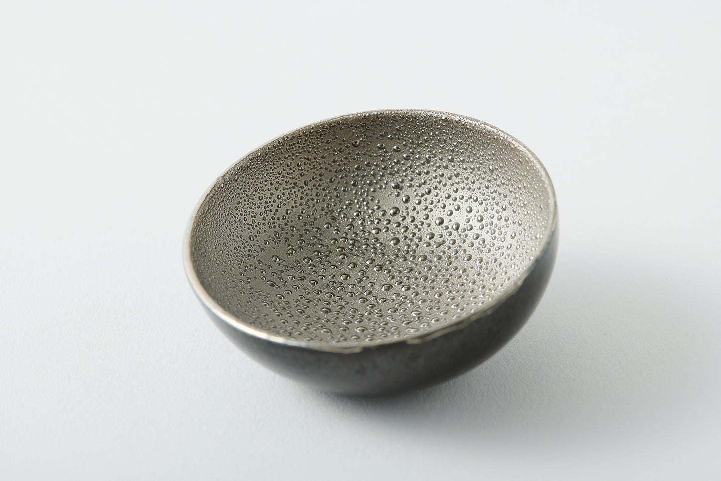 Utage Small Bowl, Round, Black & Silver