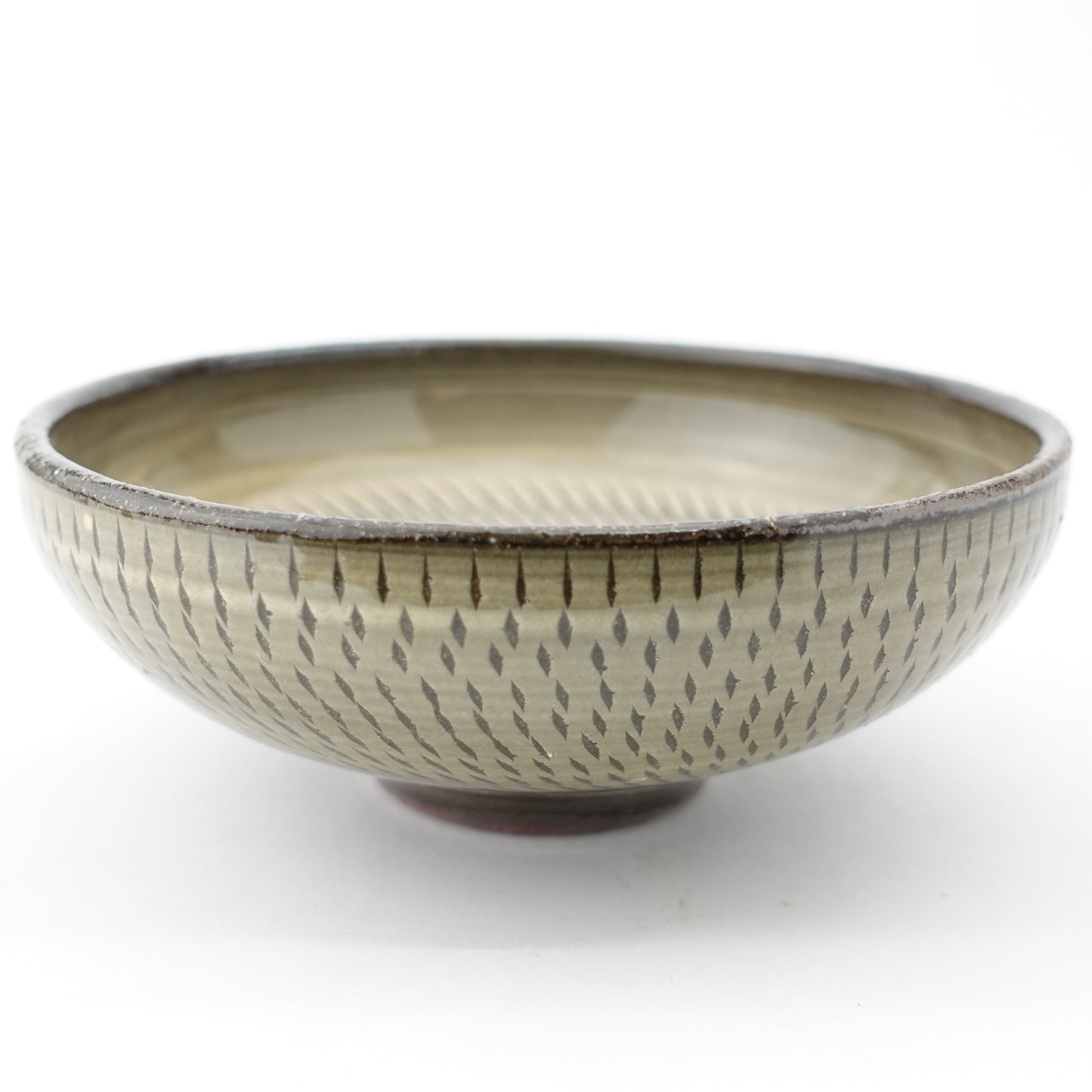 FD Yellow Glaze Tobikanna Round Flat Bowl Hasami Porcelain