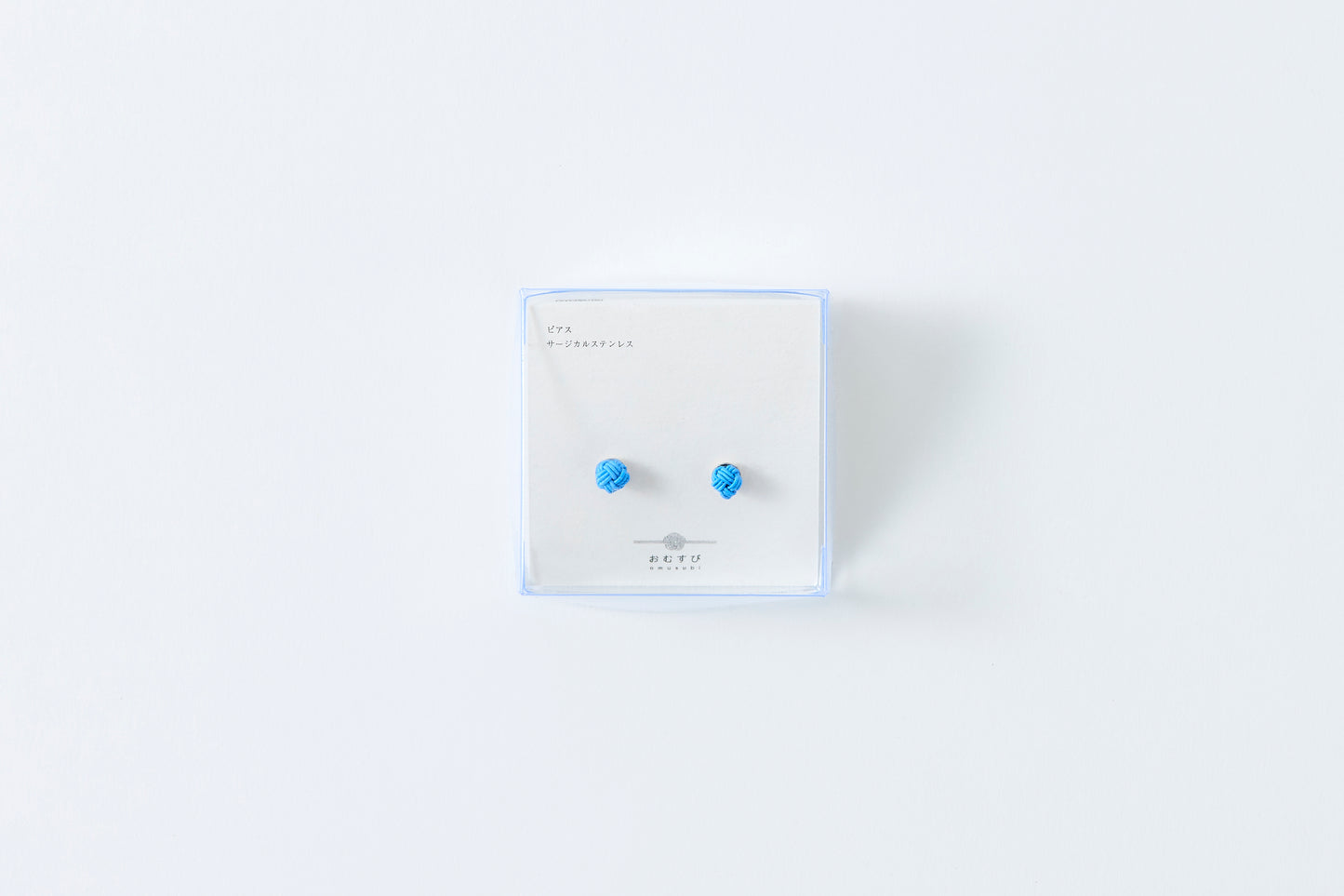 Musubi-dama | Post Pierced Earrings - Dayflower Blue