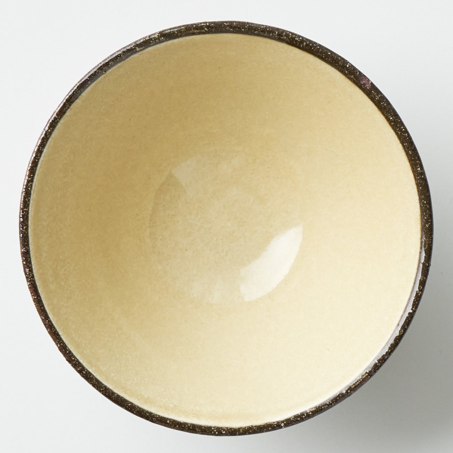 FD Yellow Glaze Tobikanna Rice Bowl Hasami Porcelain