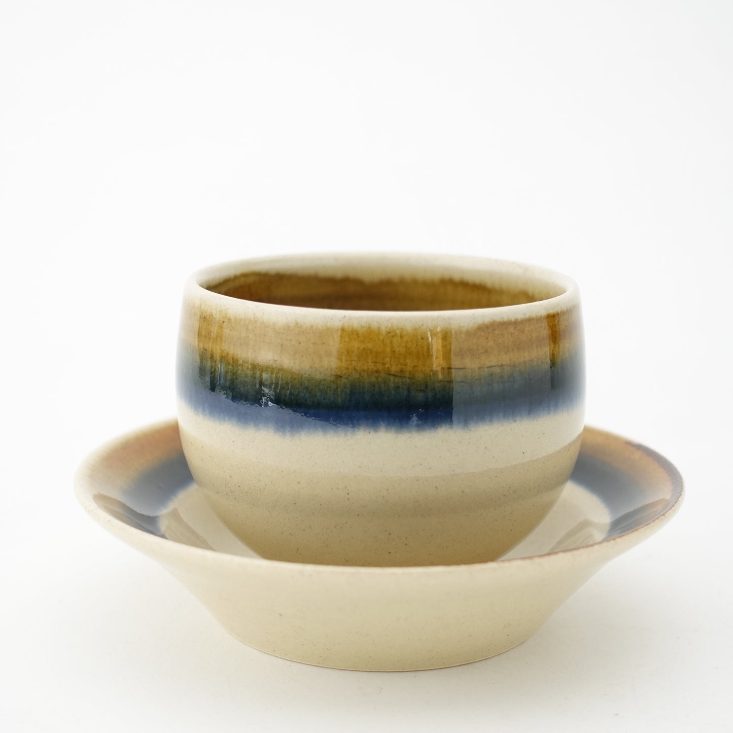 FD Two-Tone Wrapped Sencha Teacup & Saucer Hasami Porcelain