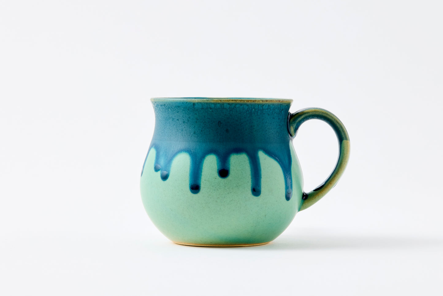 Turquoise Oribe Drip Glaze Aroma Mug Hasami Porcelain