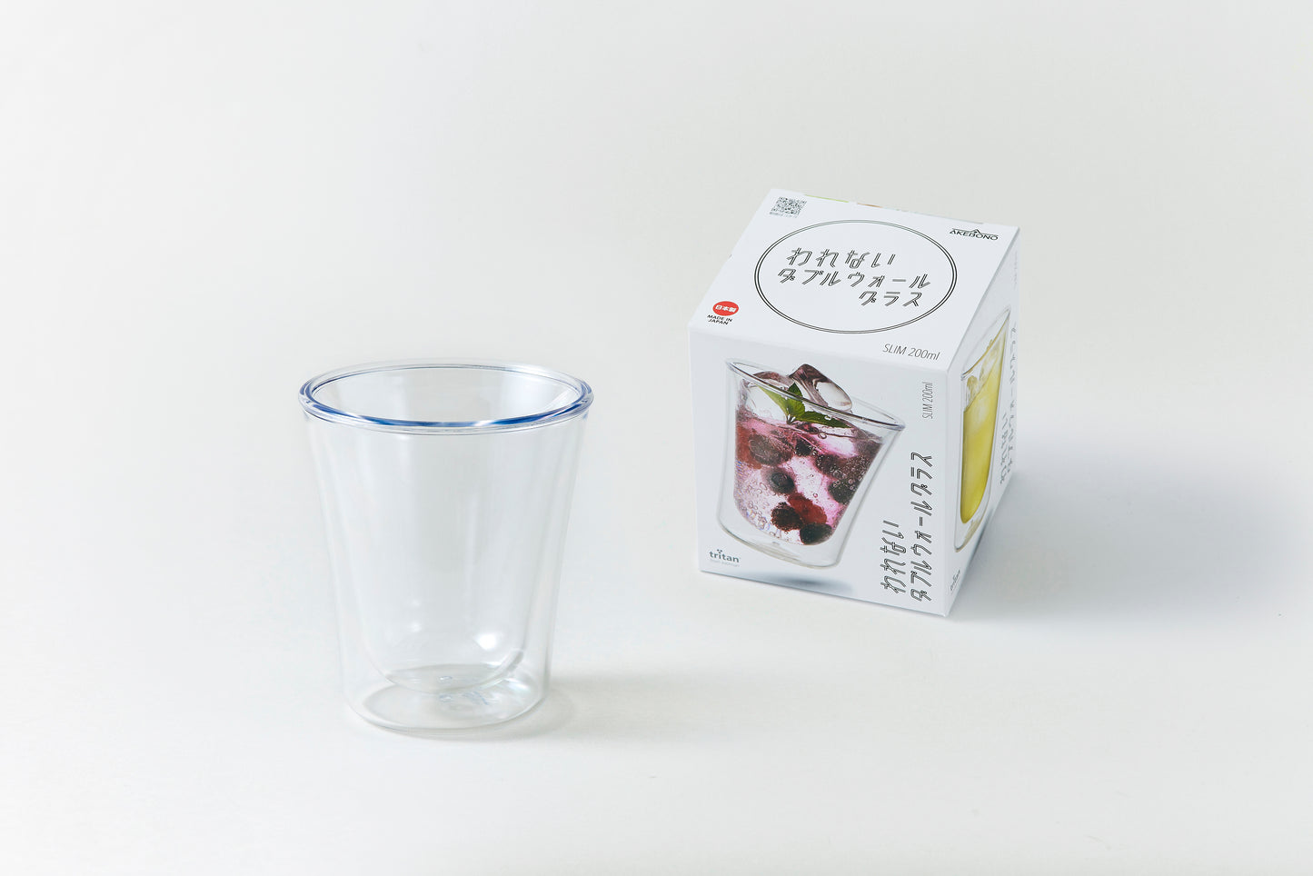 Unbreakable Double-Wall Glass Slim 200ml