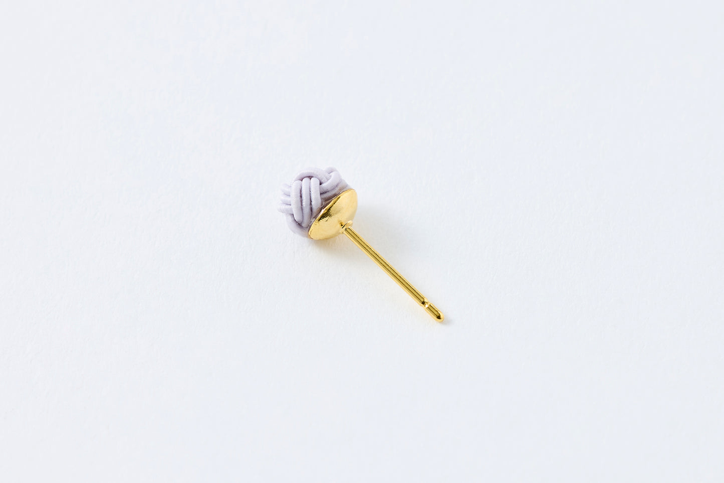 Musubi-dama | Post Pierced Earrings -Cherry Blossom Gray