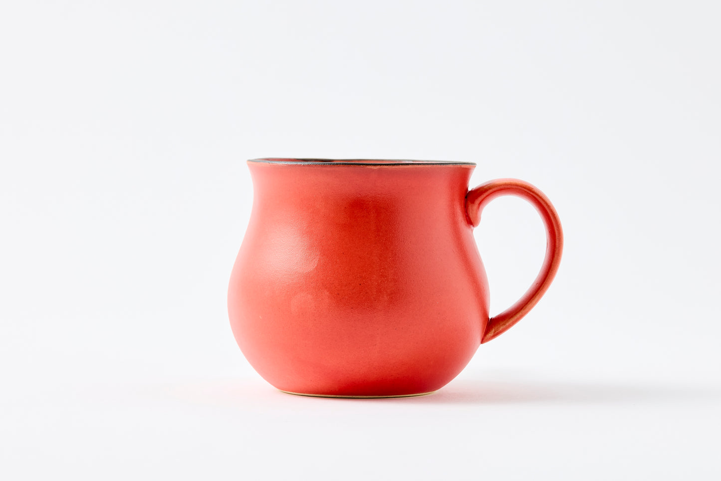 Rust Rim Matte Red Aroma Mug Hasami Porcelain