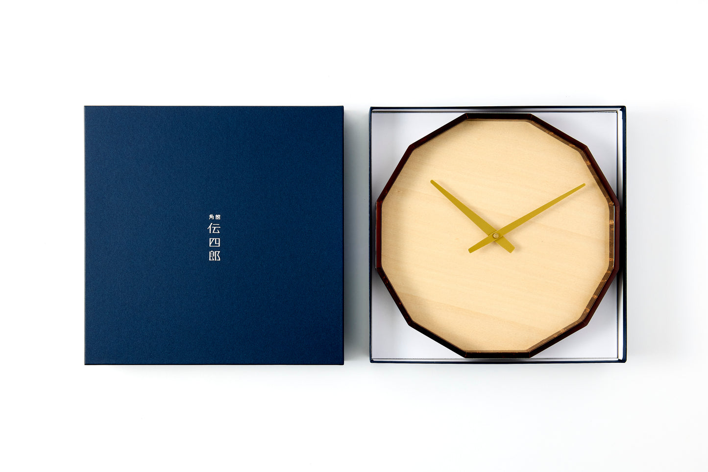 12-Sided Clock – Maple Wood