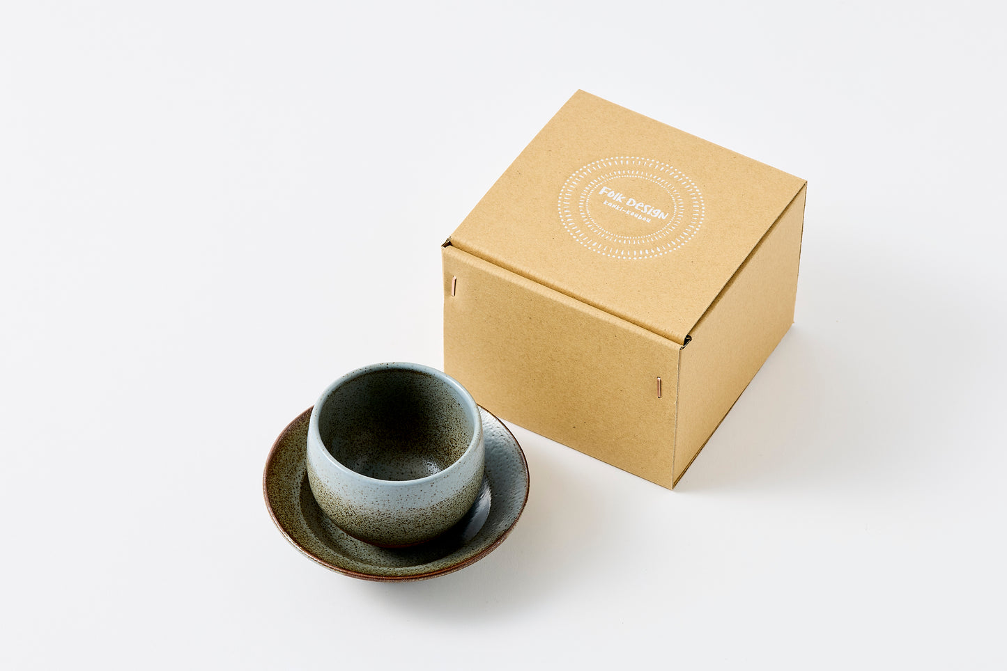 FD Nagi Sencha Teacup & Saucer Hasami Porcelain