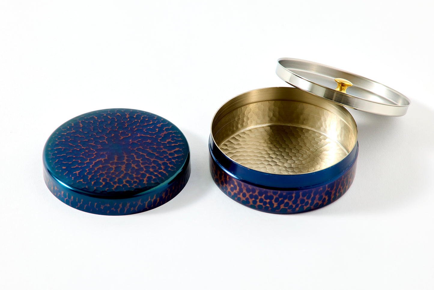 Hammered Pure Copper Tea Canister – Small (50g)