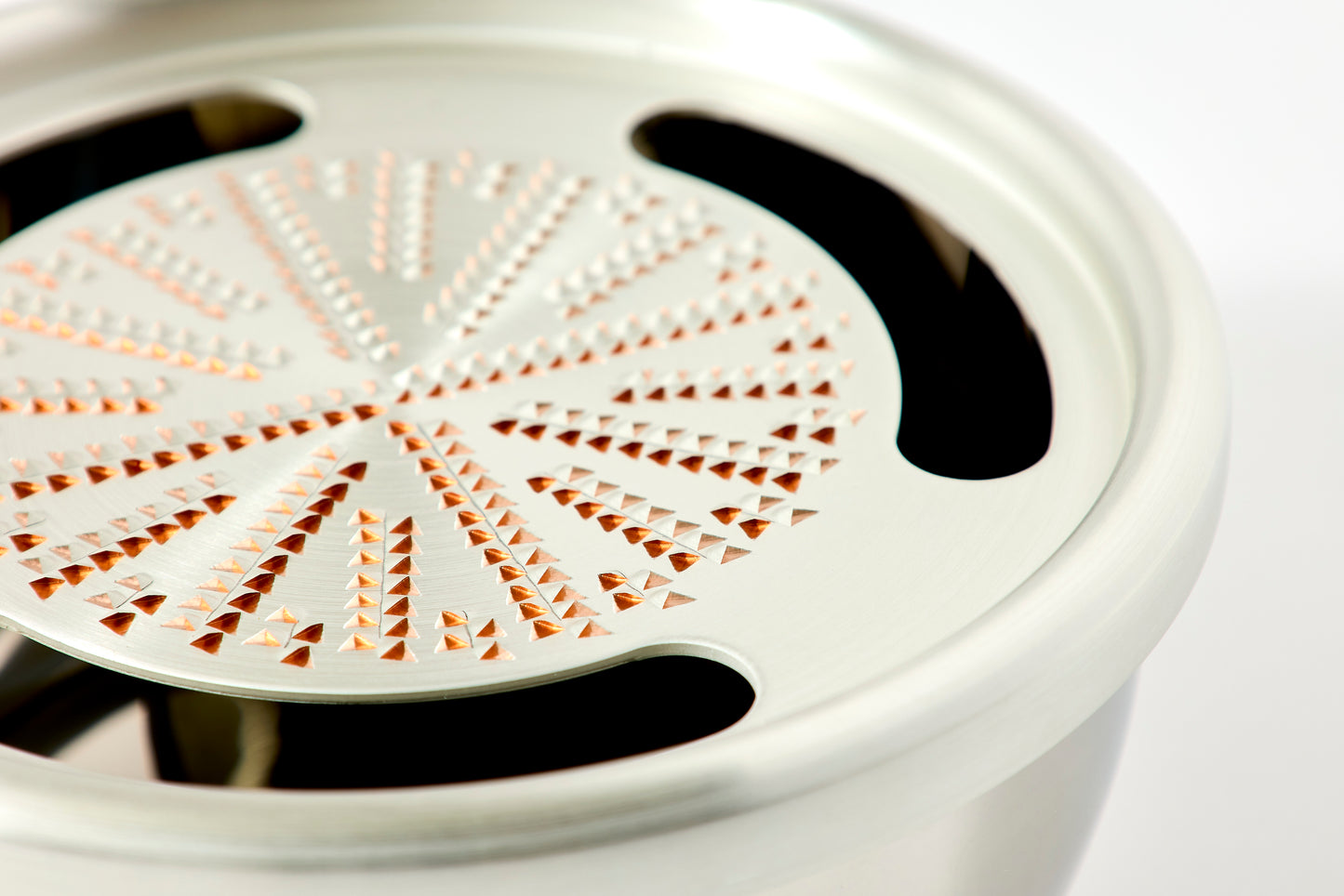 Pure Copper Grater 12cm (Stainless Steel Bowl)