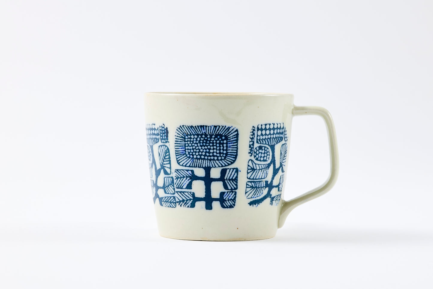 Inban AZTECA White Coffee Mug Hasami Porcelain