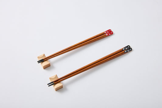 Tensoge Sakura Chopsticks Couple Set – Red Fuji in Hokusai Paulownia Box