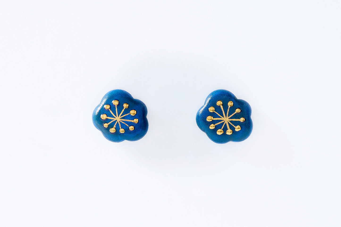 Watagumo Indigo Large Earrings