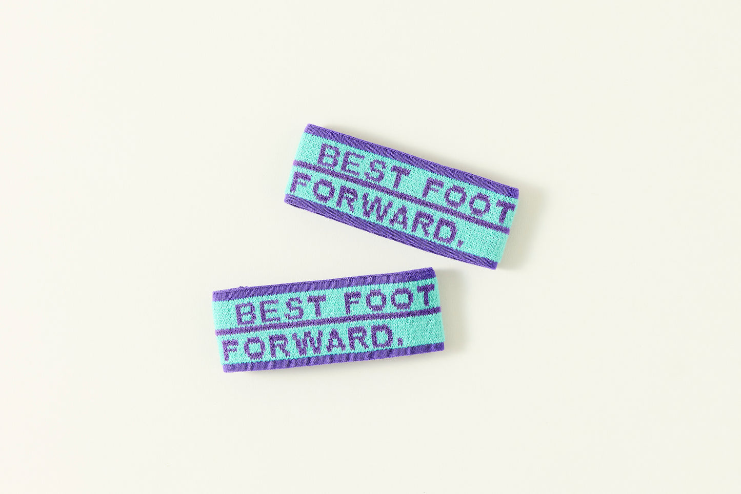 ankle bands / best foot forward.