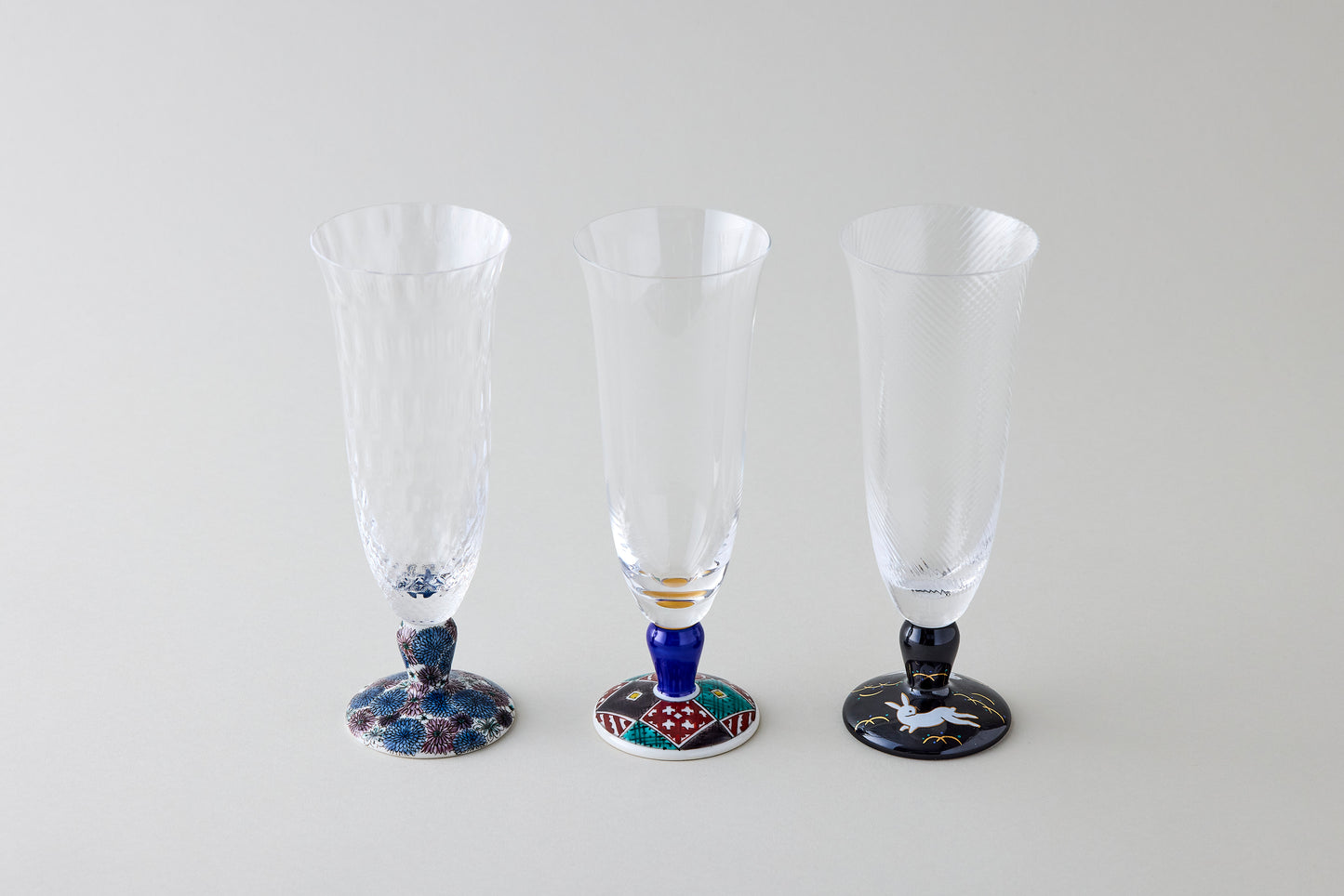 Beer Glass (Lattice) - Hepatica Blue