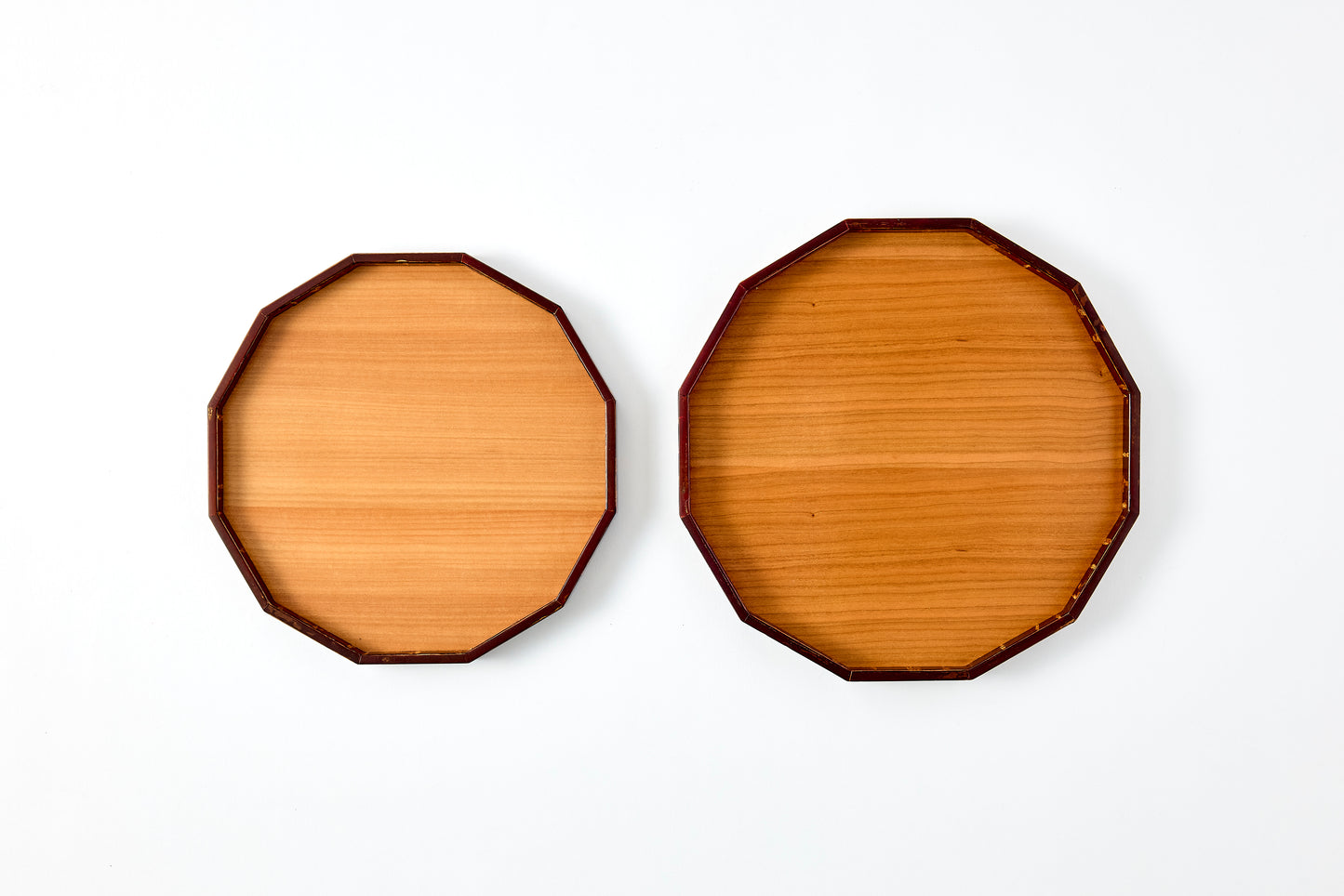 12-Sided Tray (Small) – Cherry Wood