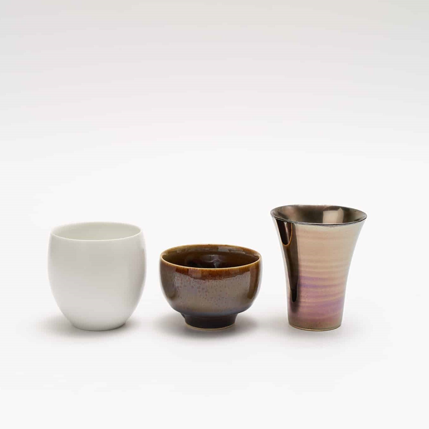 Japanese Sake Tasting Cup Set Hasami Porcelain