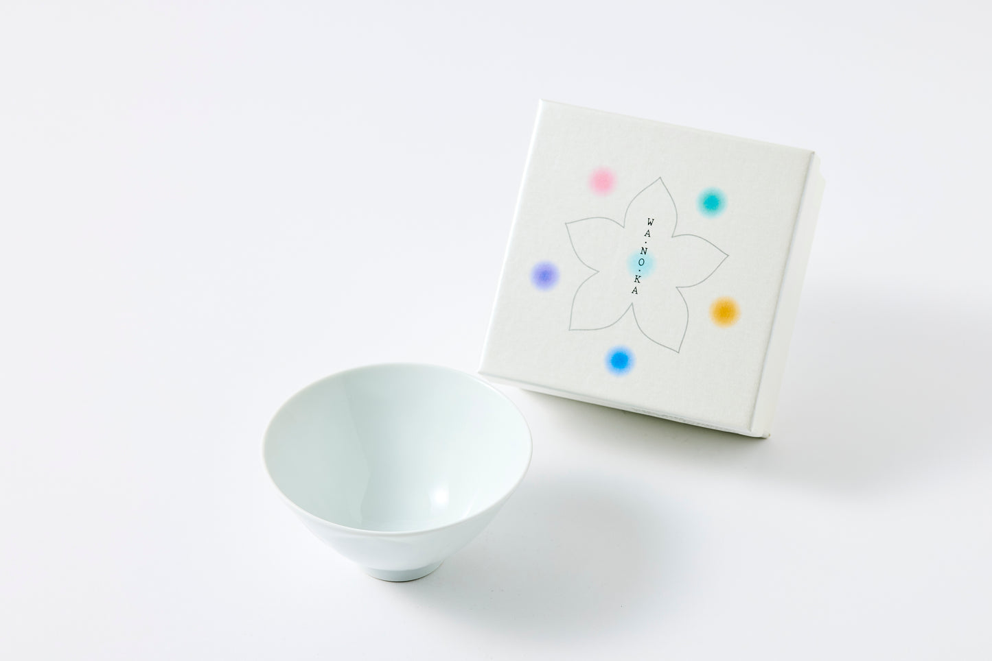 WANOKA Flower-Shaped Rice Bowl WH Arita Porcelain