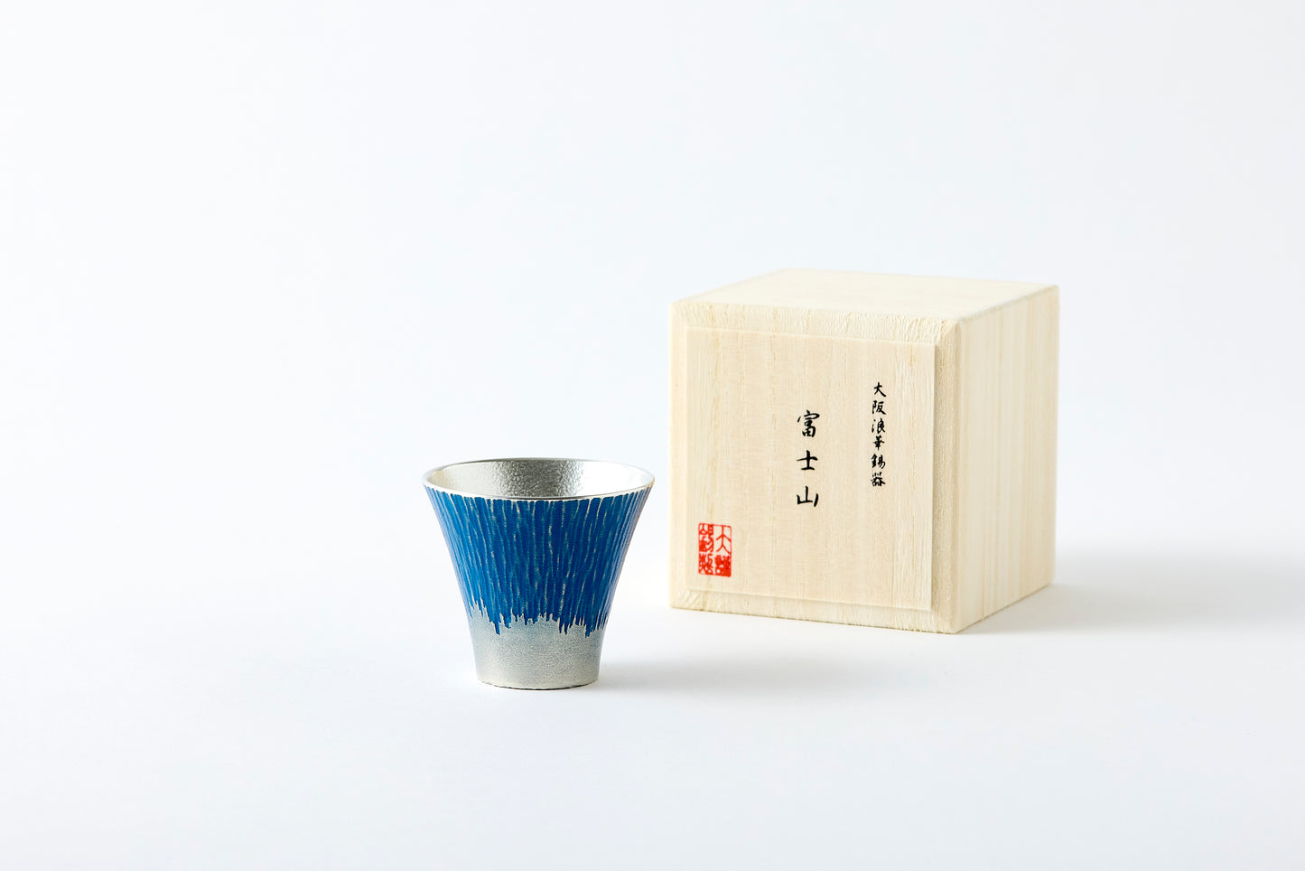 Mt. Fuji Sake Cup Blue – 55ml