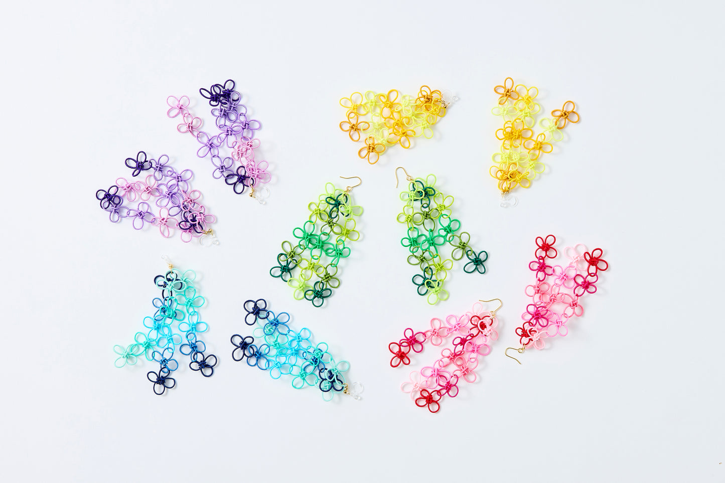 Flower Garden | Hook Pierced Earrings - Forest Breeze