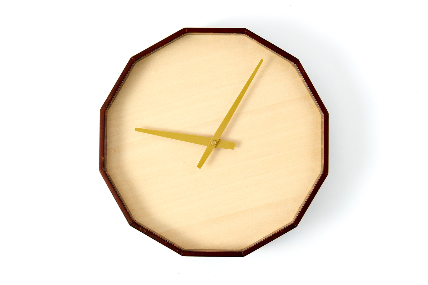 12-Sided Clock – Maple Wood
