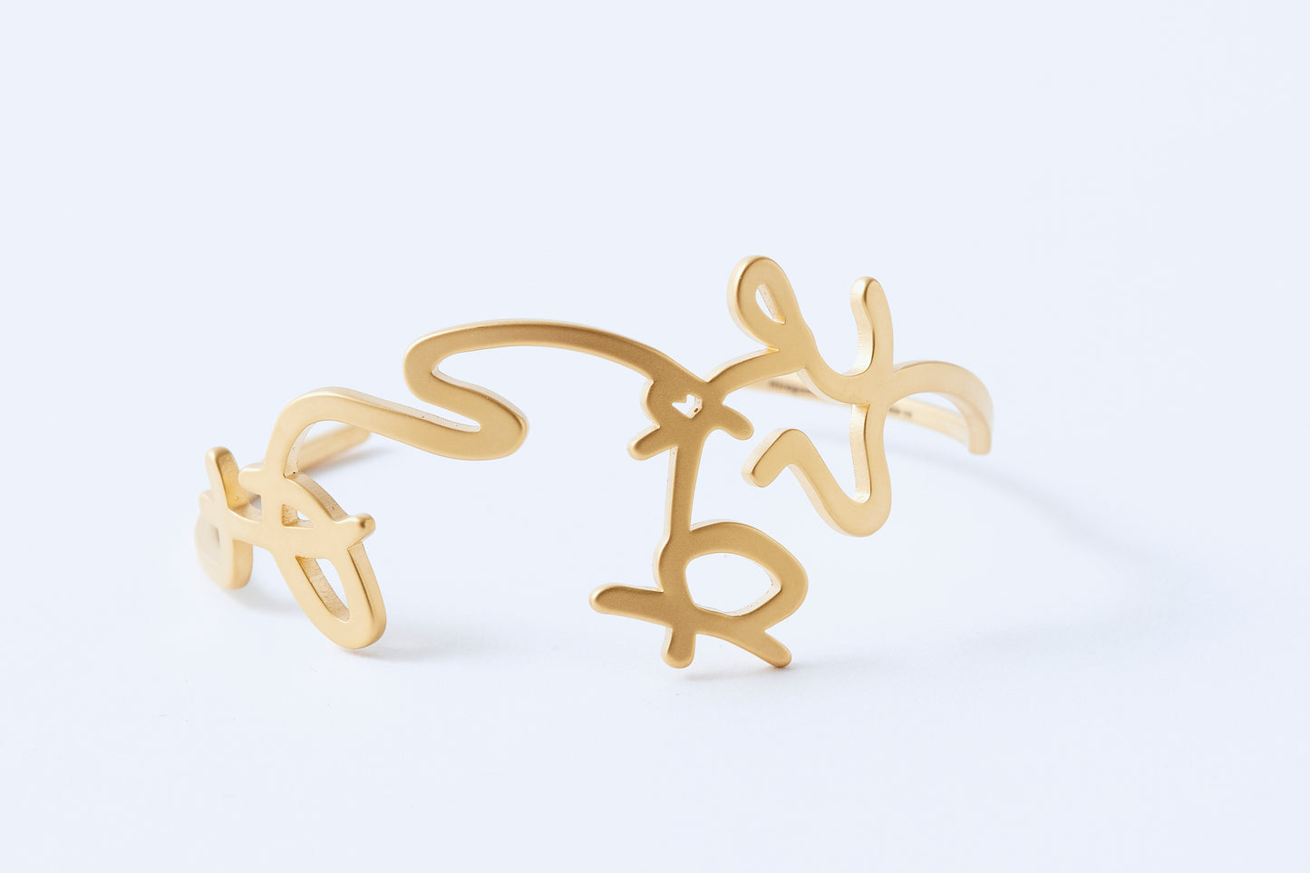 Arigatou Bangle Medium Gold