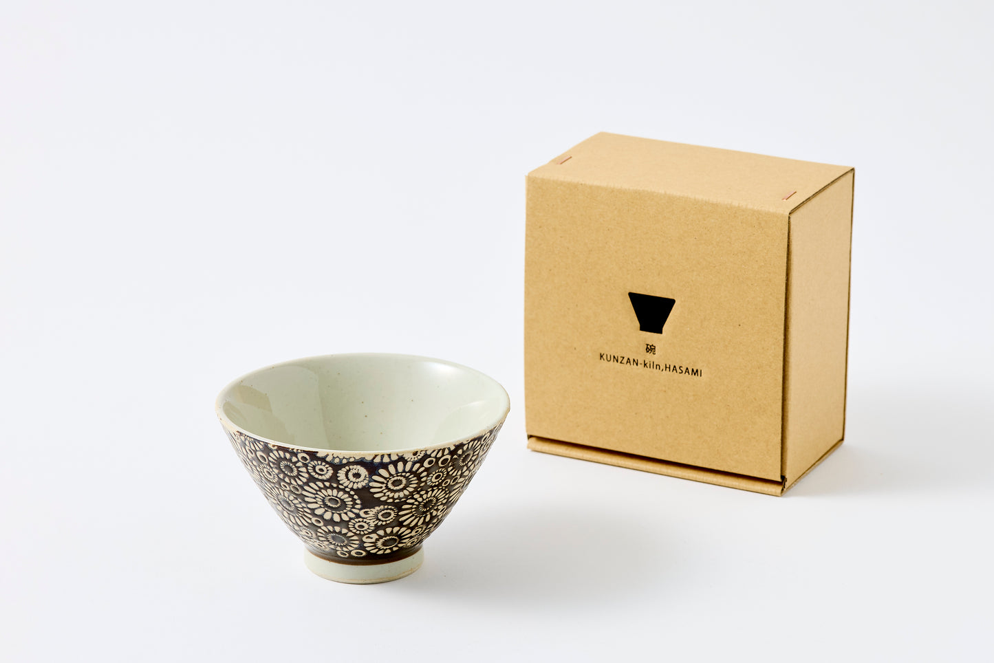 Inban HANA Rice Bowl Hasami Porcelain