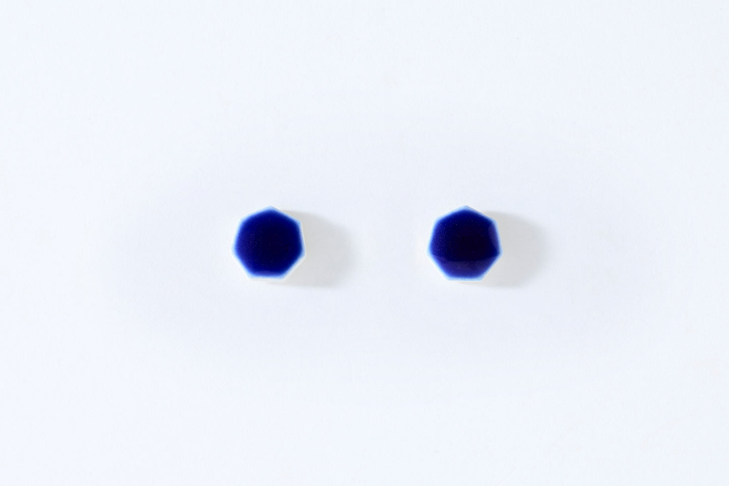 Lapis Lazuli Heptagon Earrings