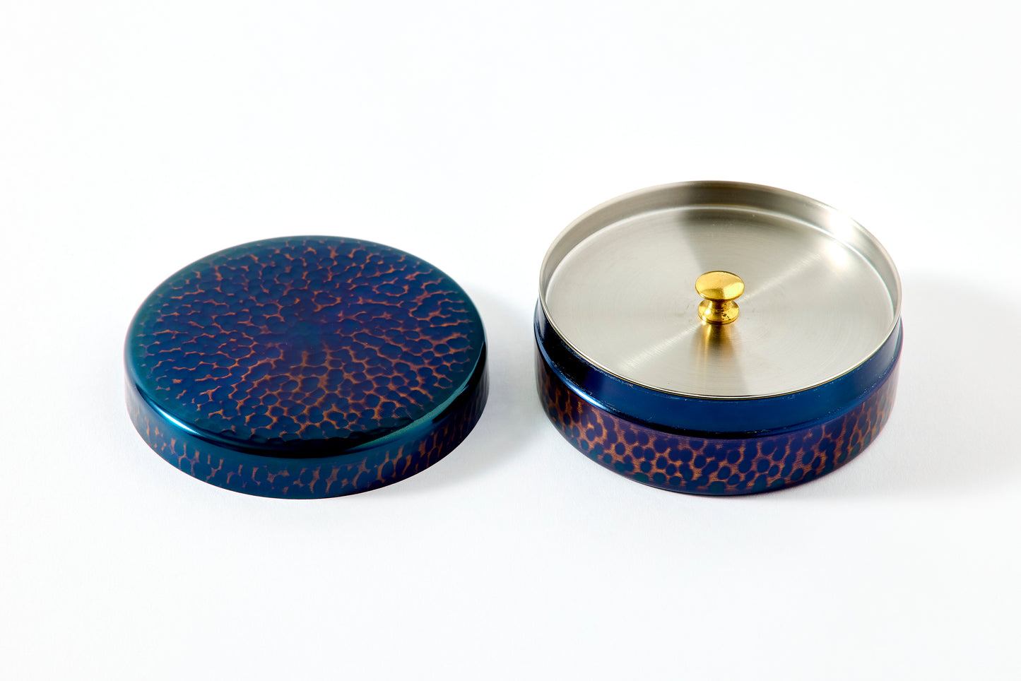 Hammered Pure Copper Tea Canister – Small (50g)