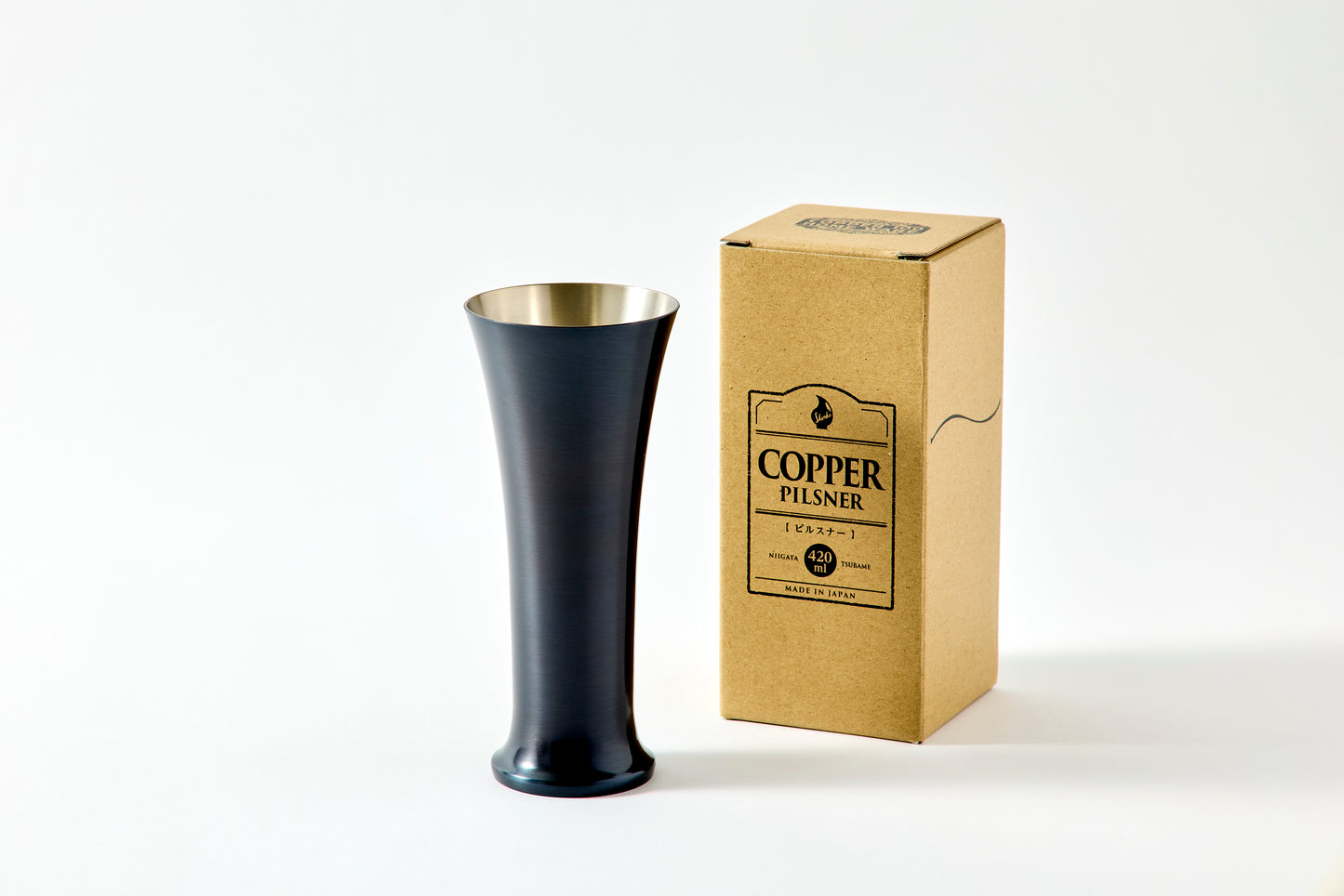 Pilsner Cup 420ml Black Copper Finish