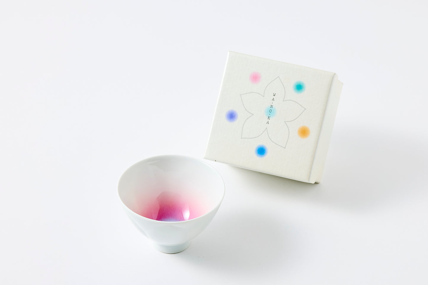 WANOKA Flower-Shaped Teacup PK Arita Porcelain