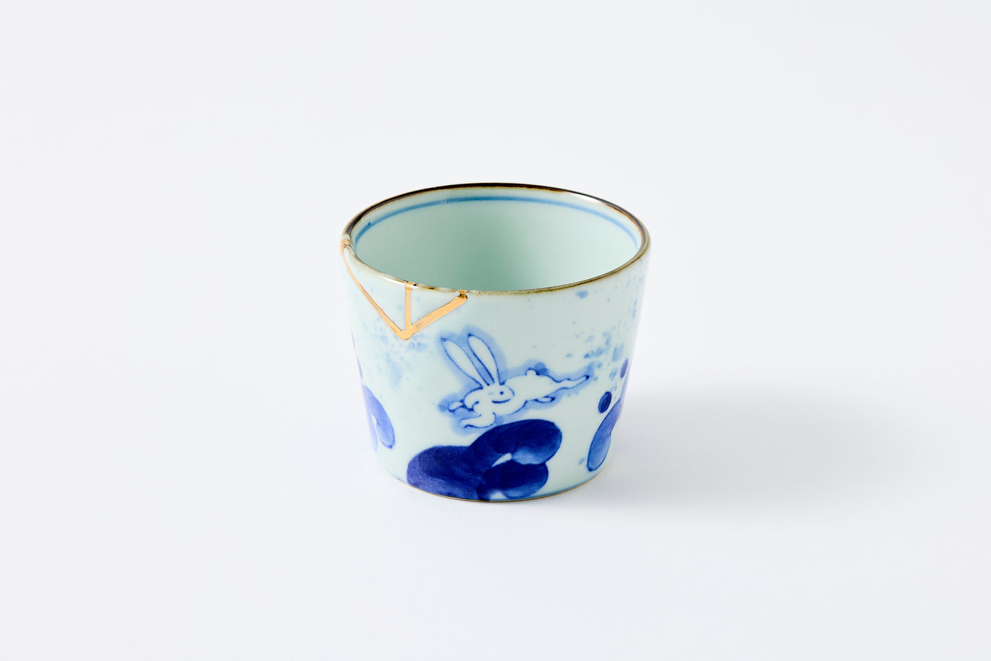 Gold Line Kosome Rabbit Sobachoko Imari Porcelain