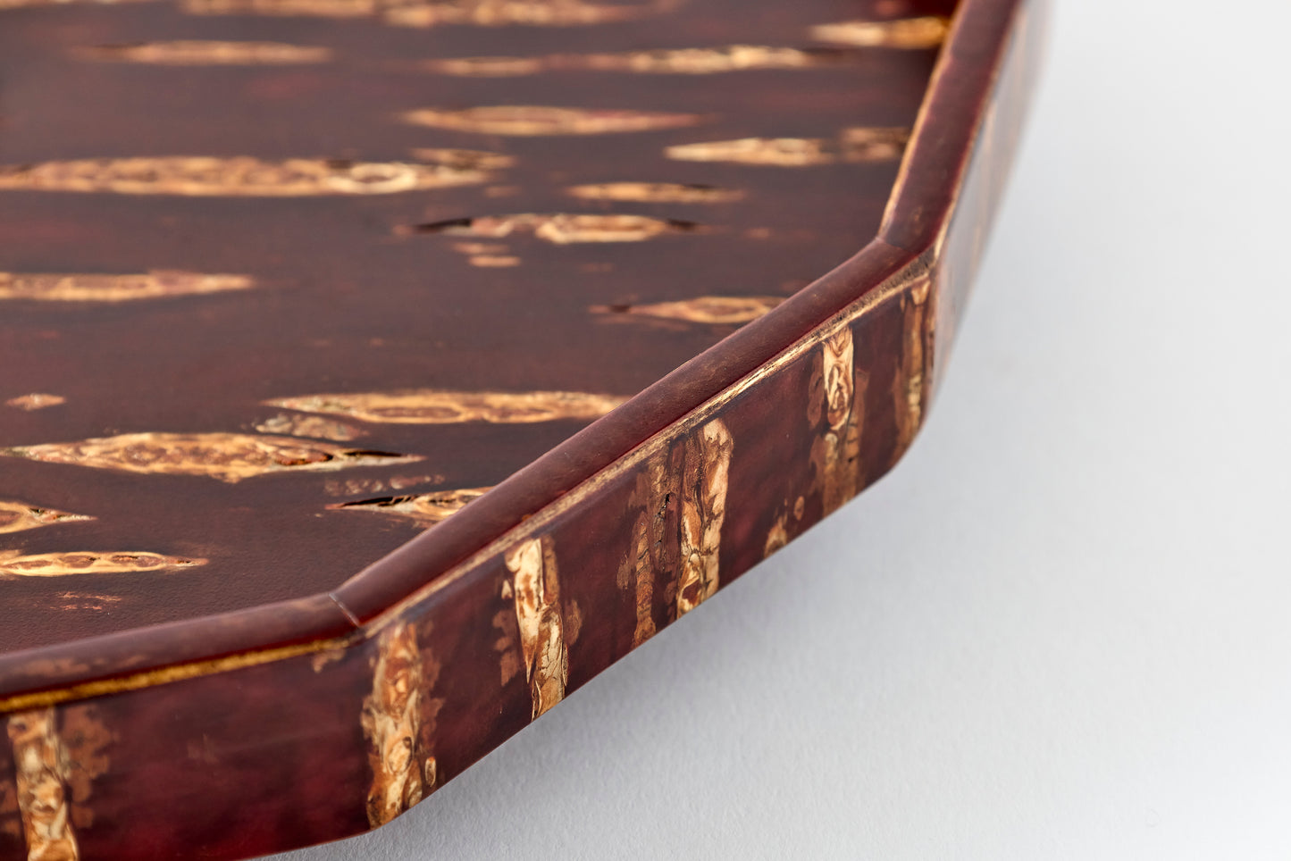 12-Sided Clock – Plain Cherry Bark