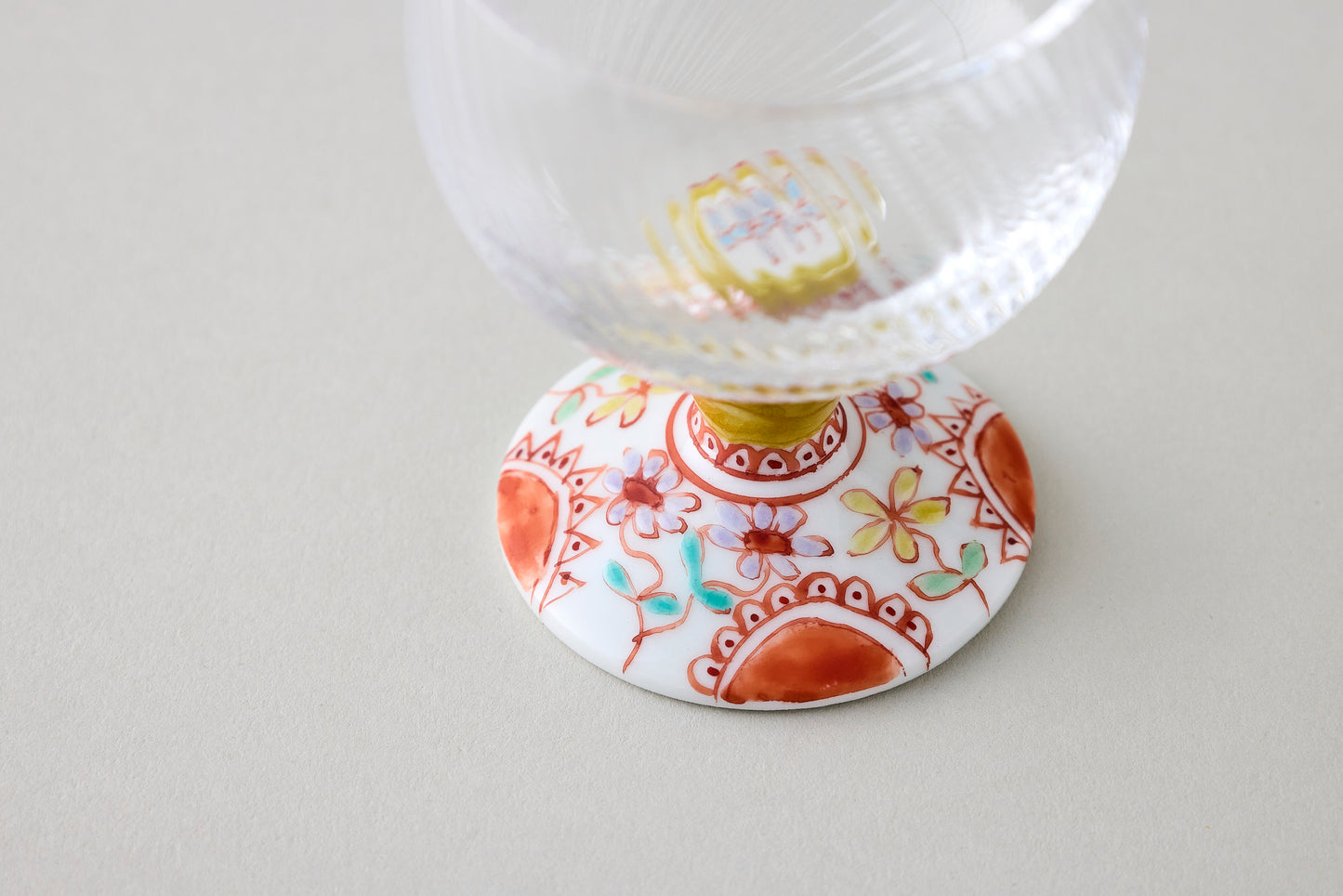 Bajo Glass (Diagonal Cut) - Flower