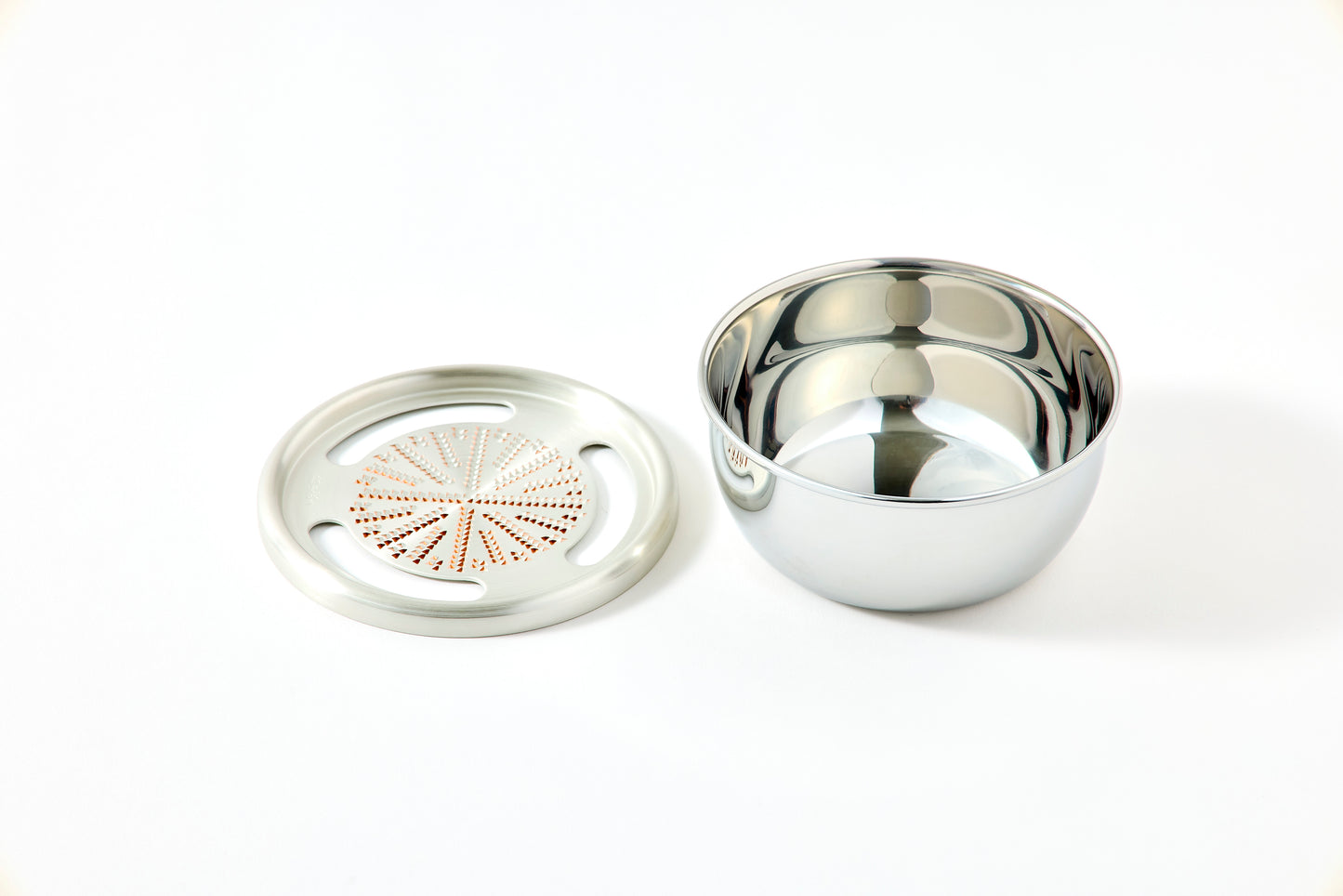 Pure Copper Grater 12cm (Stainless Steel Bowl)